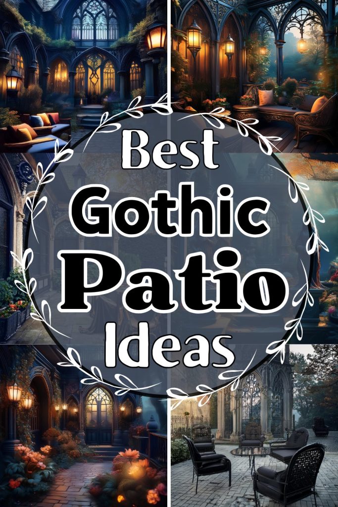9 Spooky Fun Gothic Patio Decor Ideas - Julie Ann Art