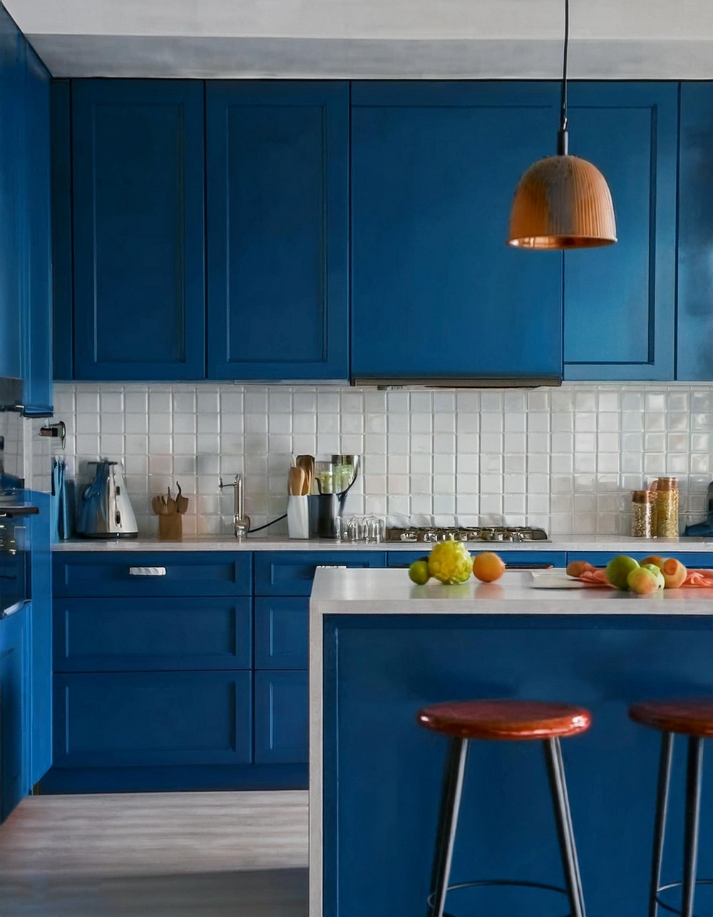 Blue French Kitchen Decor