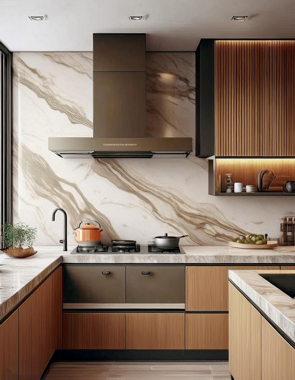 Bold Marble Veins For Modern Elegance