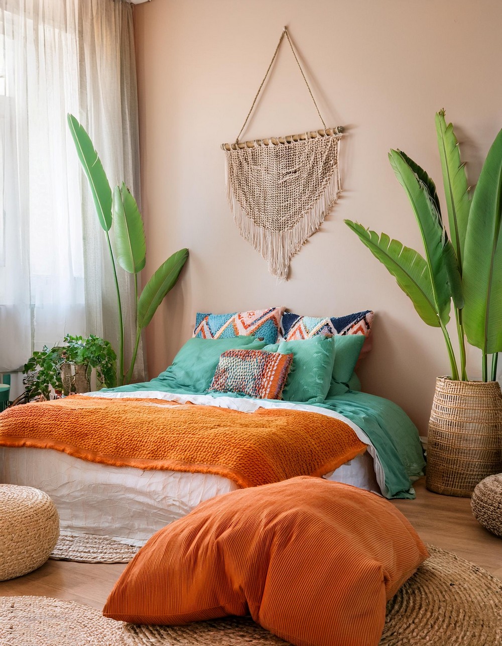 Bright Greenery and Pops of Color
