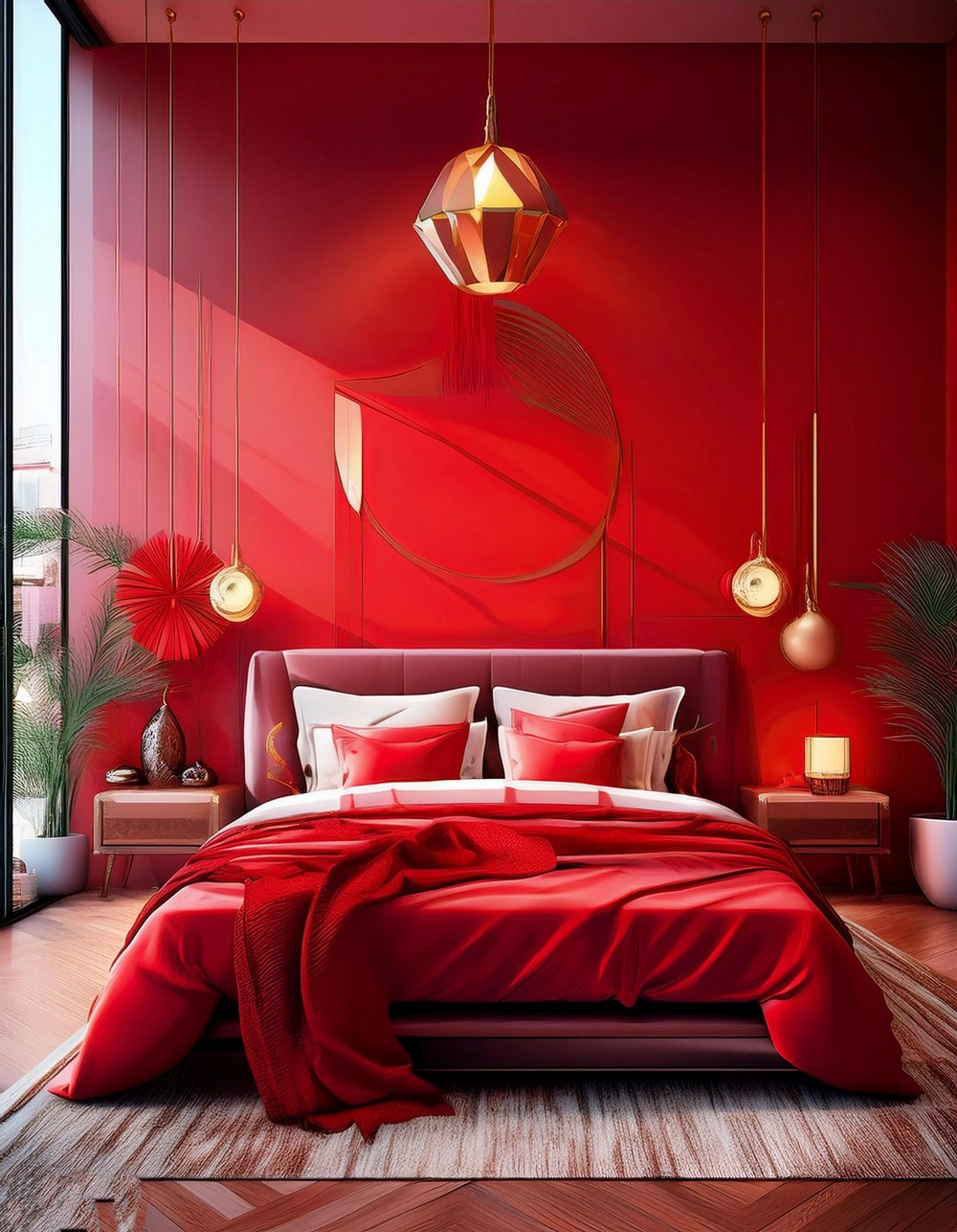 Bright Red Accents