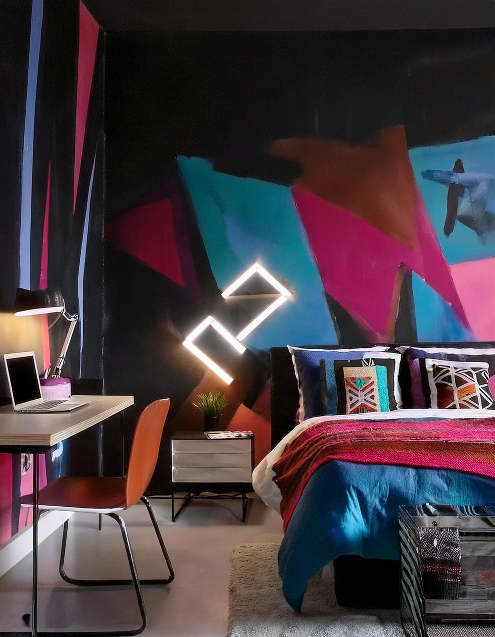 Cosmic Glow Baddie Bedroom