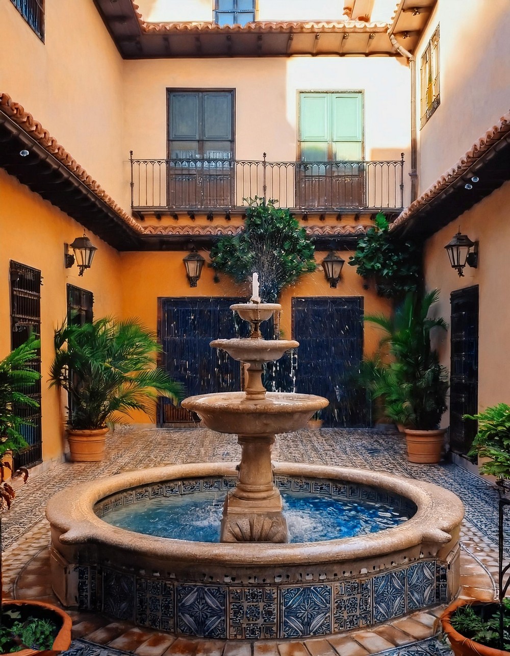 Courtyard with Fountain