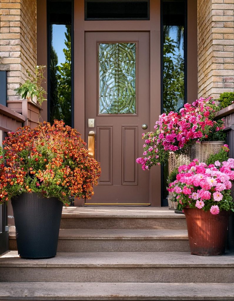 10 Beautiful & Elegant Outdoor Entryway Ideas - Julie Ann Art