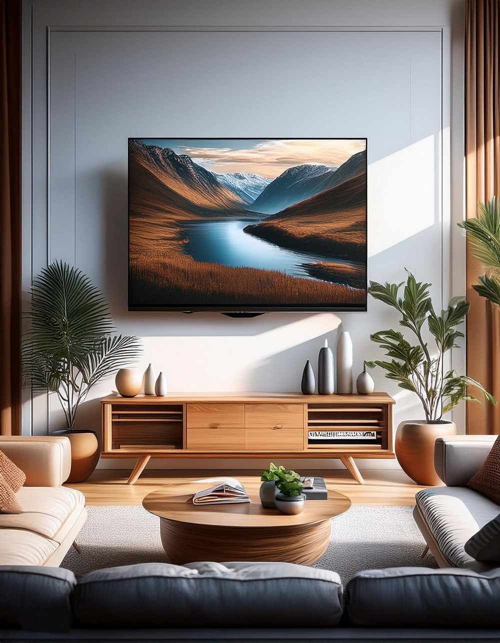 Gallery Living Room TV Wall Decor