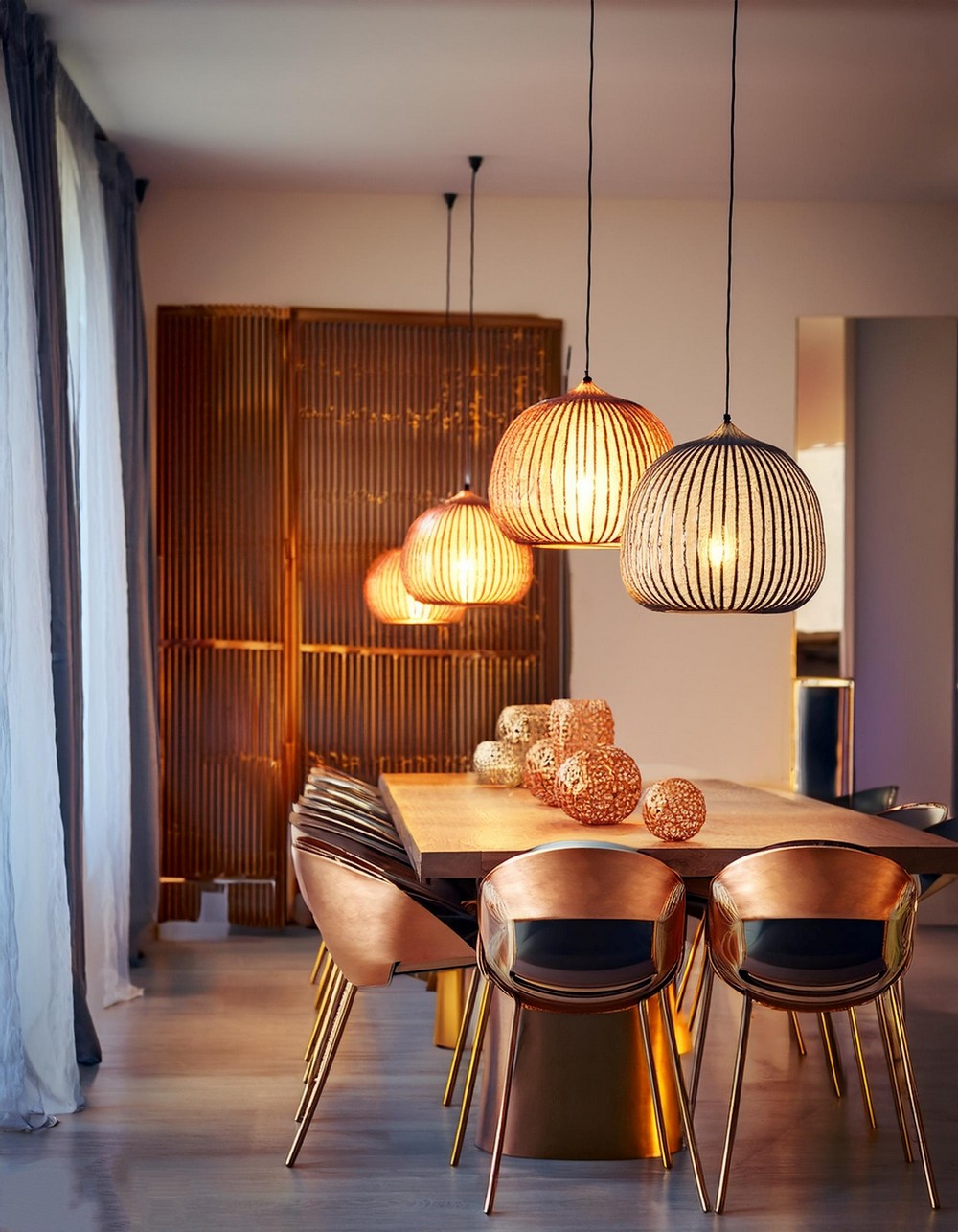 Laser-Cut Metal Lights
