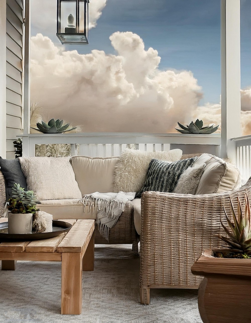 Moroccan Outdoor Sofa Porch Decor