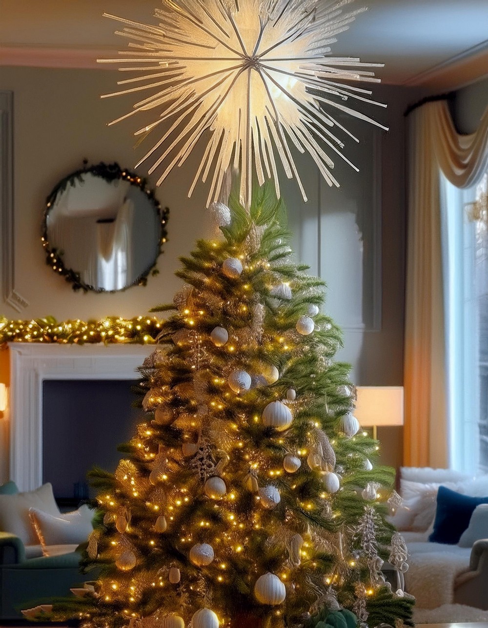 Neiman Marcus LED Starburst Tree Topper