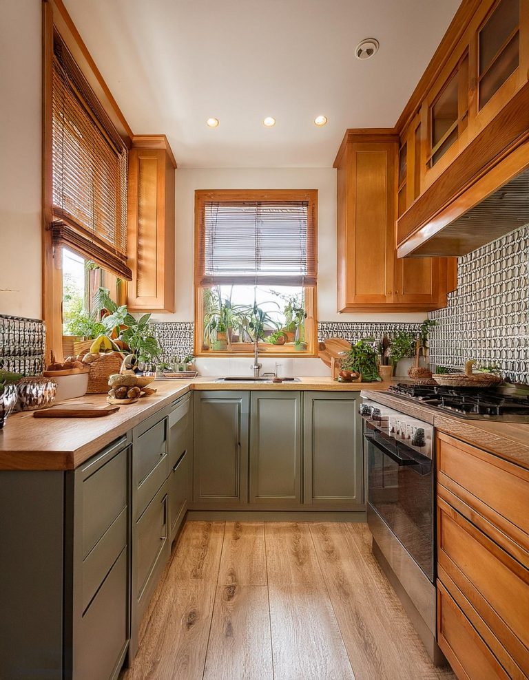 Space Saving Spanish Kitchen Interior